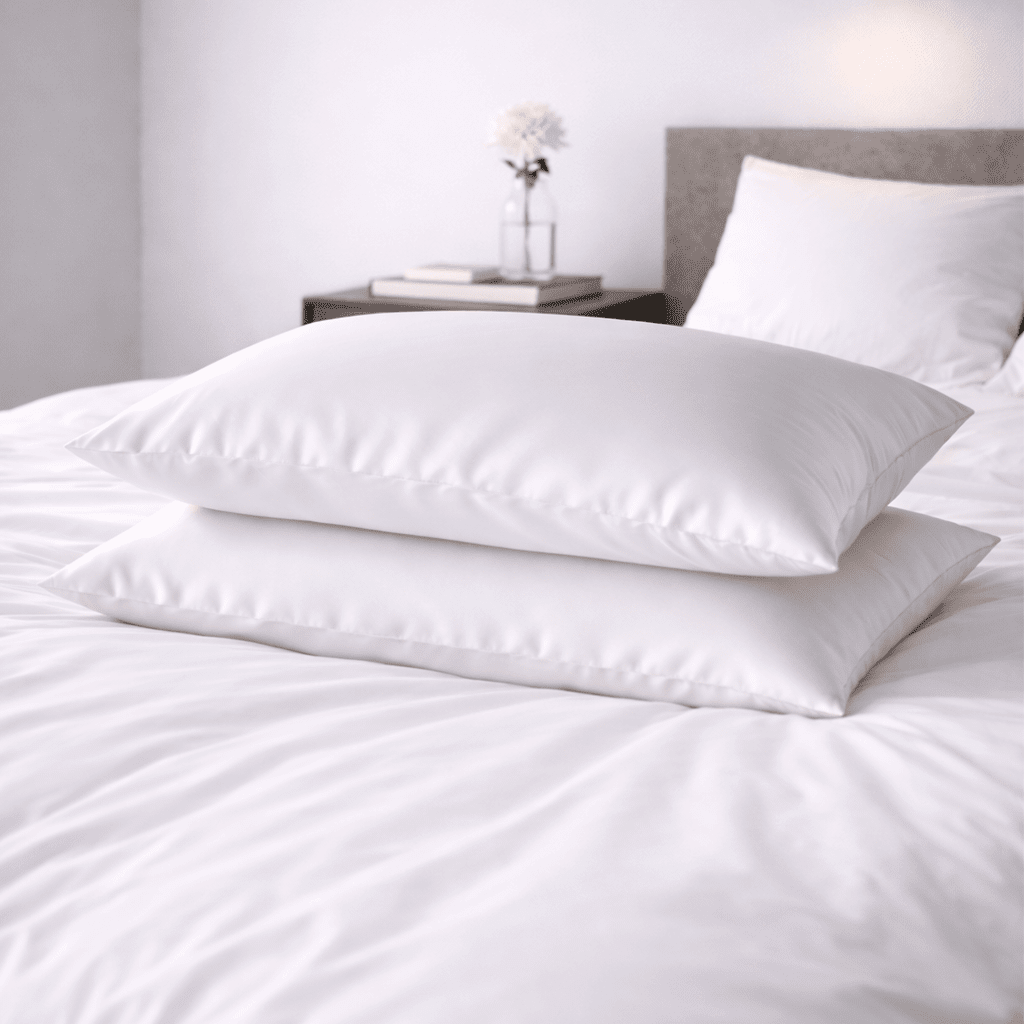 LIMITED EDITION - 2 Pack Pure White 25 Momme Silk Pillowcases - Queen Size - Zippered