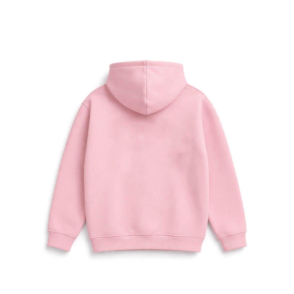 Pink Silk Lined Hoodie