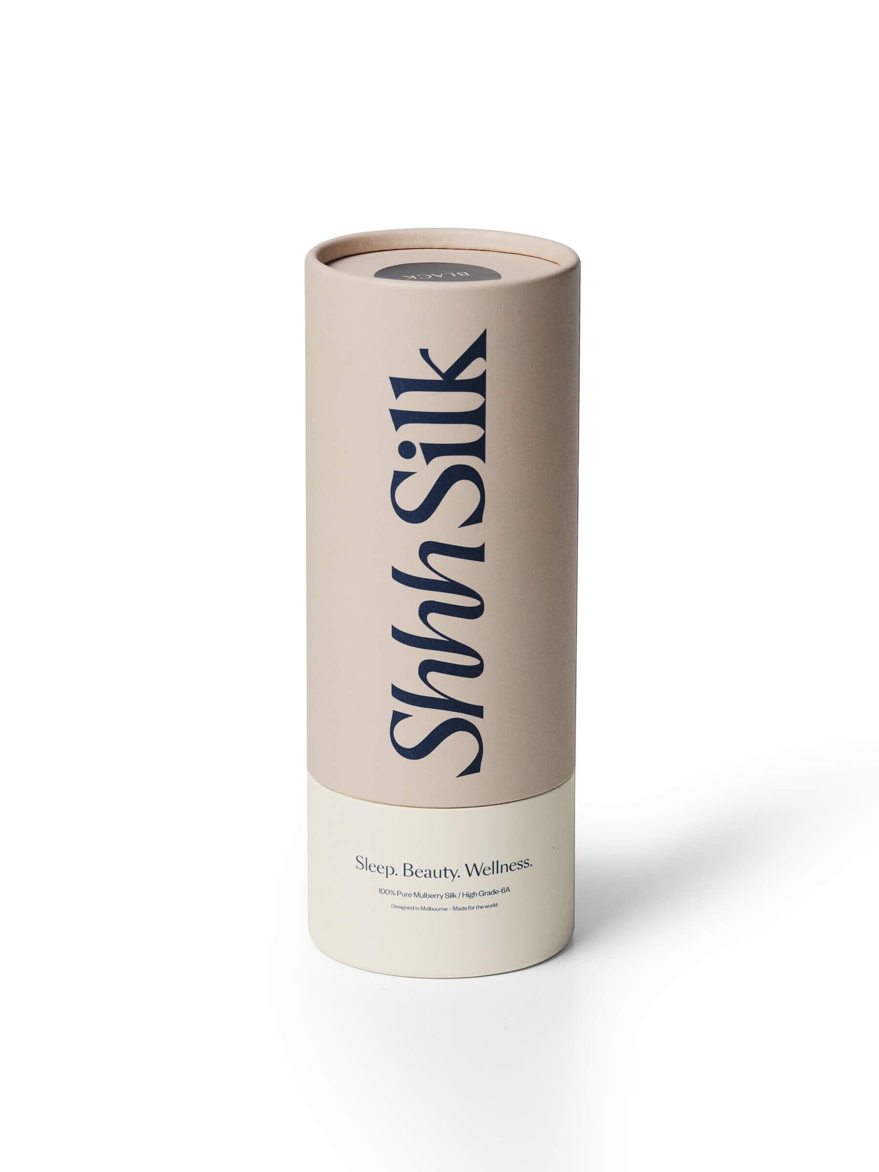 sustainable packaging for black queen size mulberry silk pillowcases