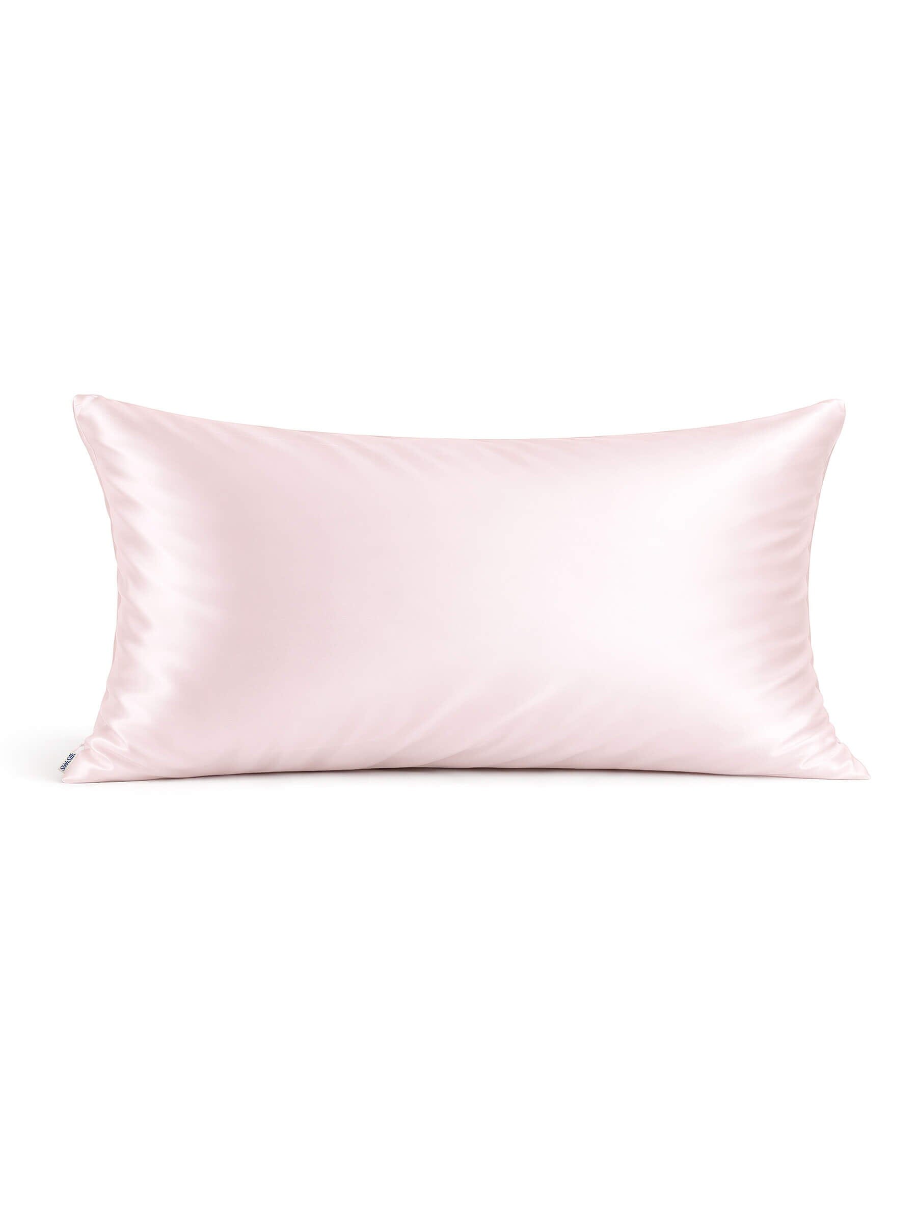 Pink Silk Pillowcase - King Size - Zippered