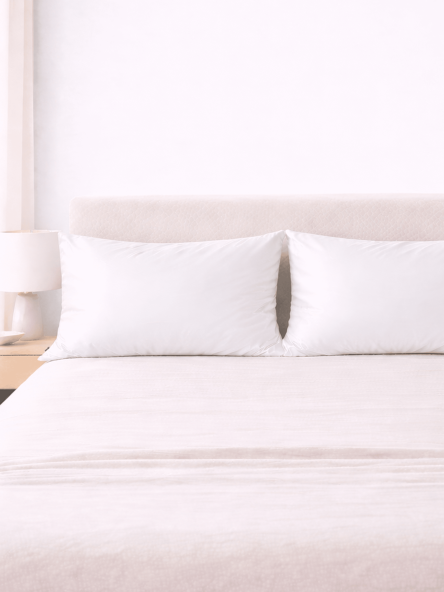 LIMITED EDITION - 2 Pack Pure White 25 Momme Silk Pillowcases - King Size - Zippered