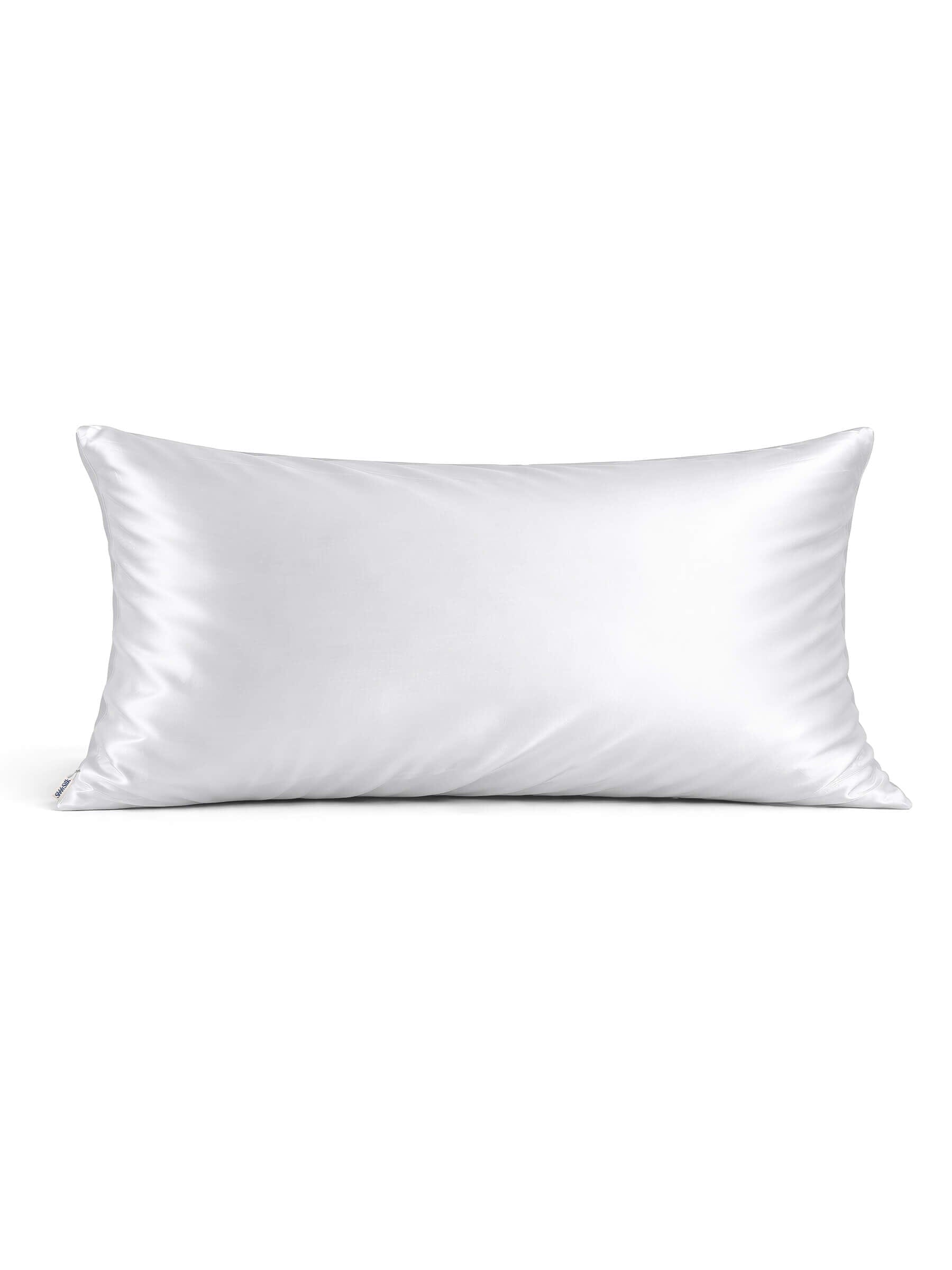 Grey Silk Pillowcase - King Size - Zippered