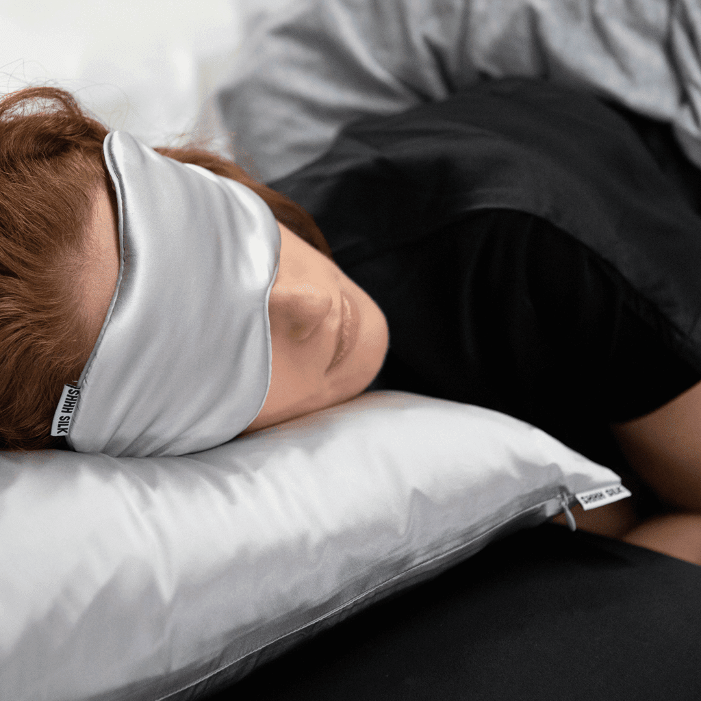 Grey Silk Sleep Mask