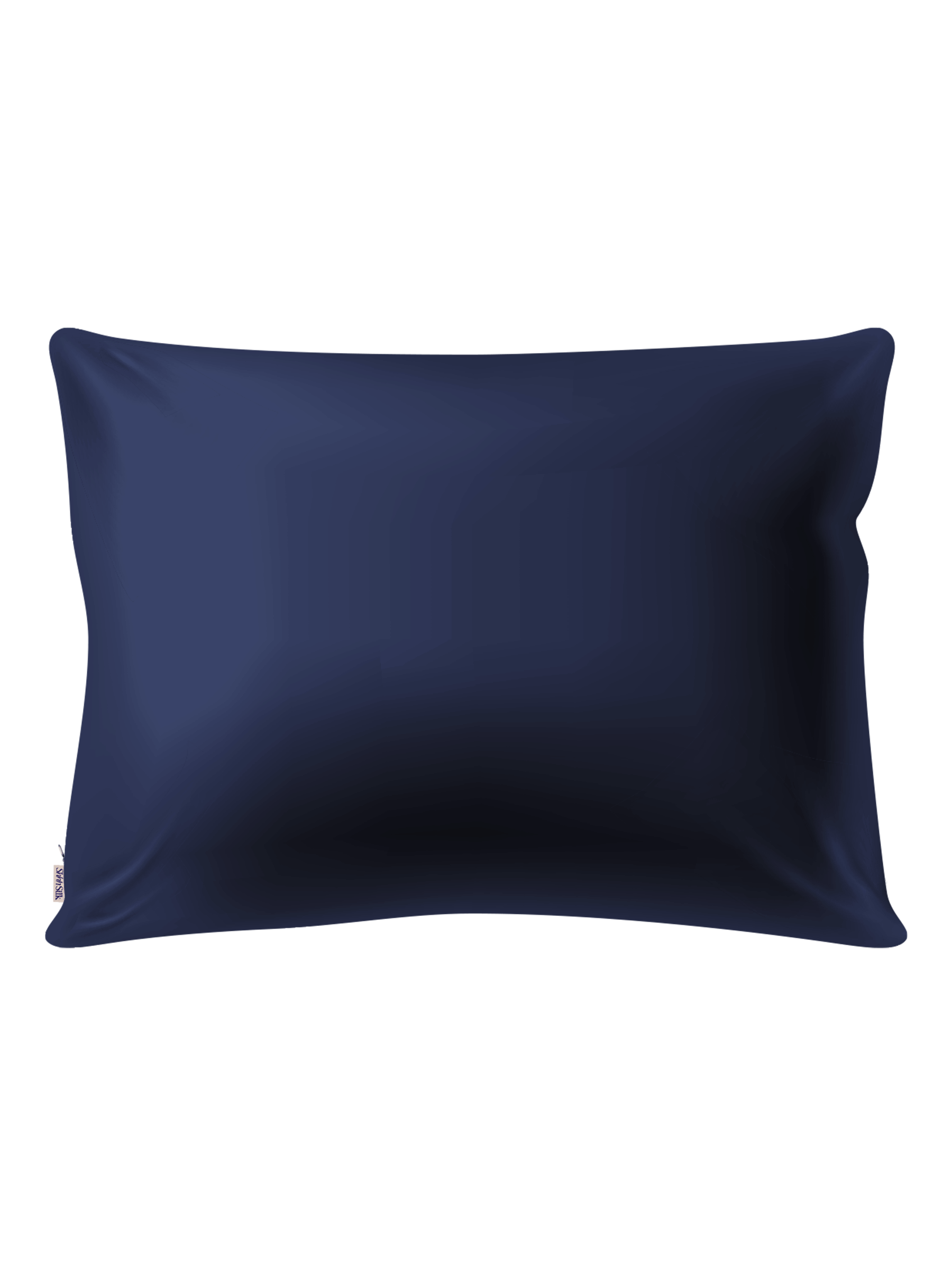 Navy Silk Pillowcase - Queen Size - Zippered