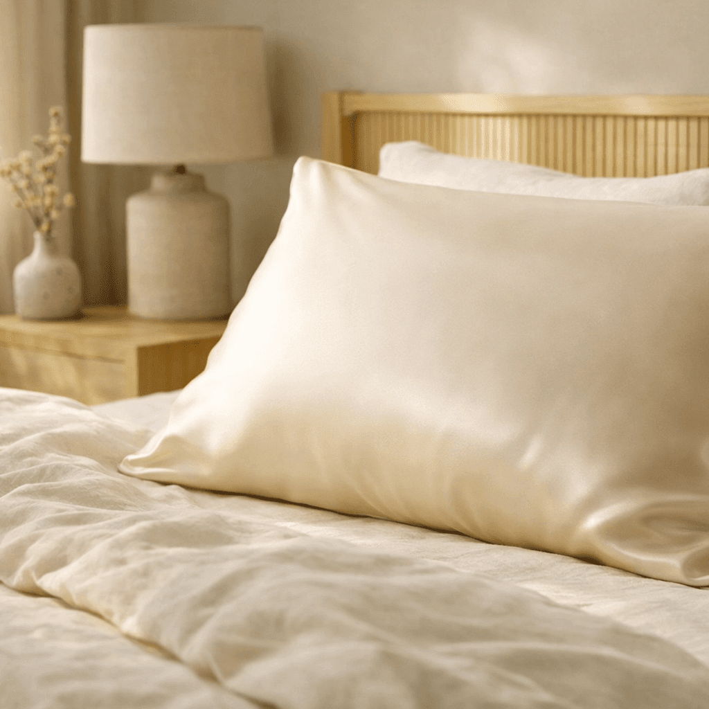 Nude Silk Pillowcase - Queen Size - Zippered