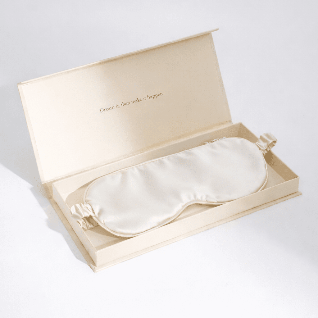Off White Silk Sleep Mask