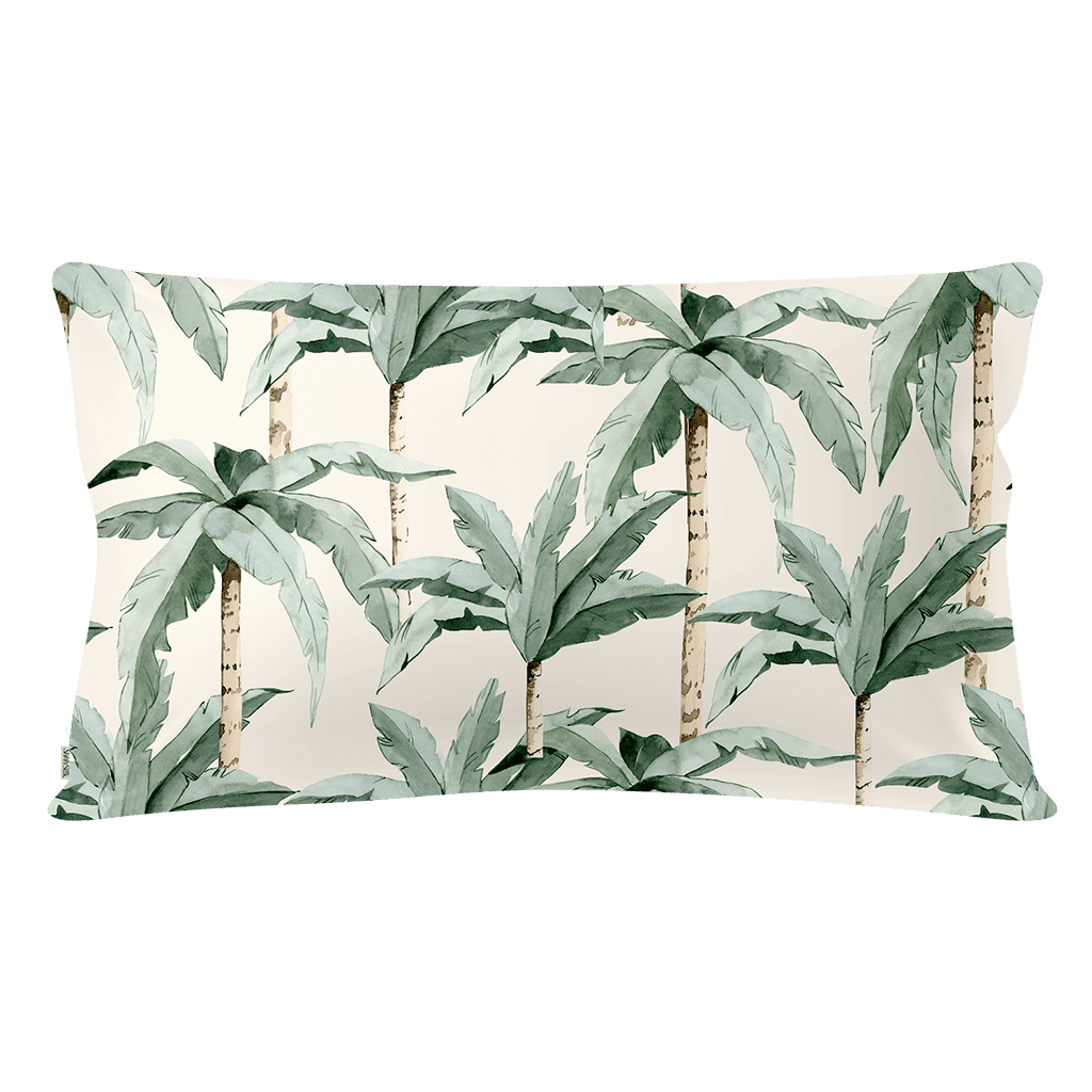 Watercolour Palm Silk Pillowcase - King Size - Zippered