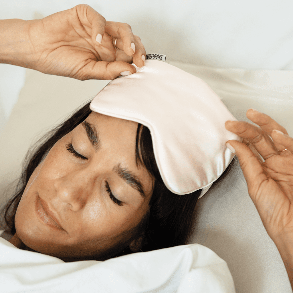 Pink Silk Sleep Mask