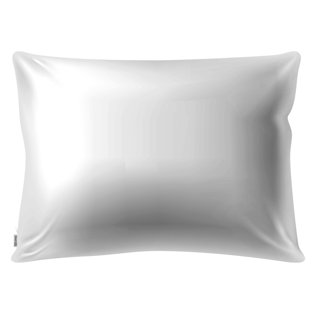 Grey Silk Pillowcase - Queen Size - Zippered