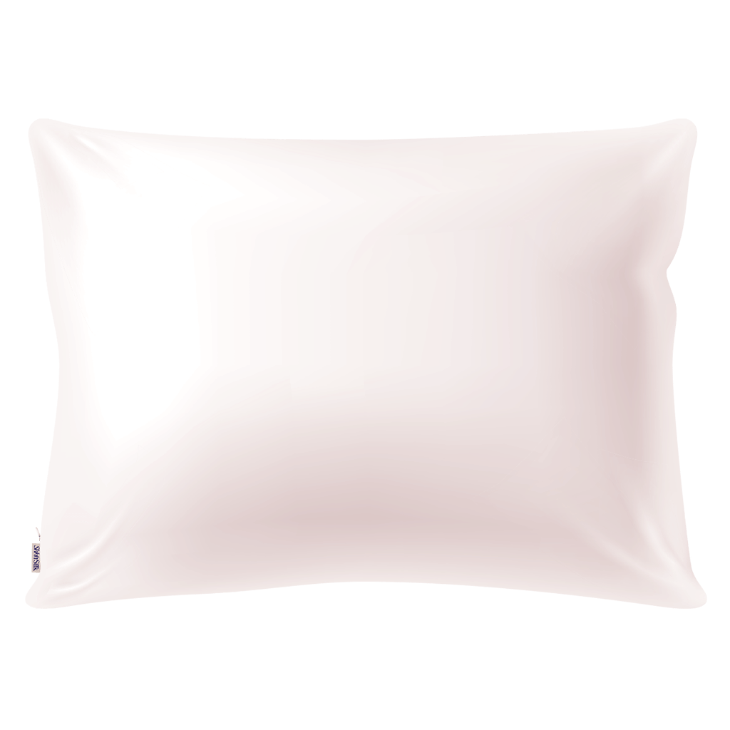 Pink Silk Pillowcase - Queen Size - Zippered