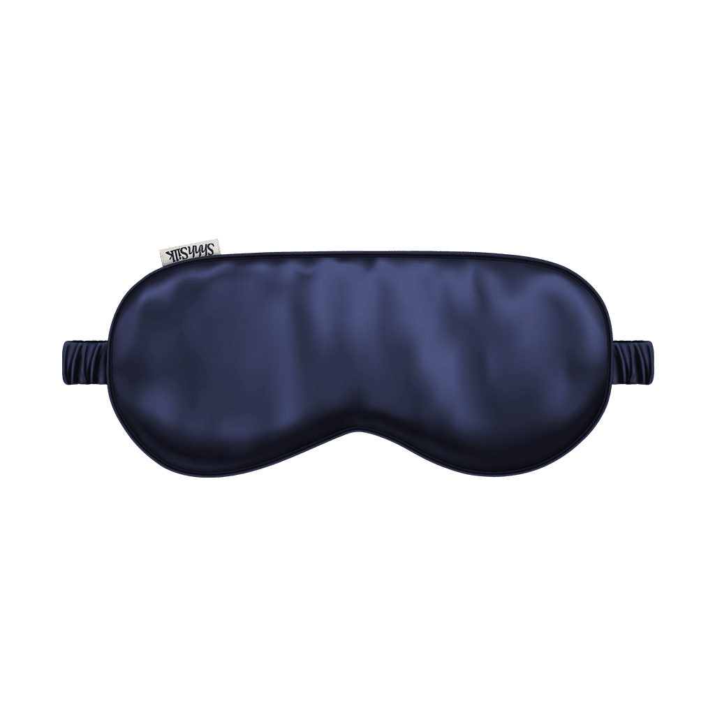 Navy Silk Sleep Mask