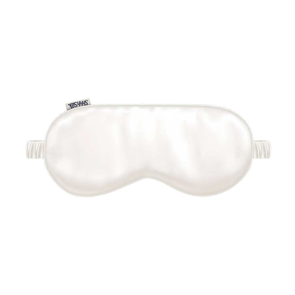 Off White Silk Sleep Mask