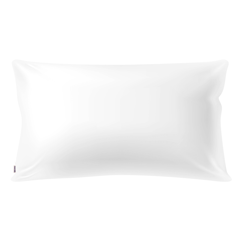 LIMITED EDITION - Pure White 25 Momme Silk Pillowcase - King Size - Zippered