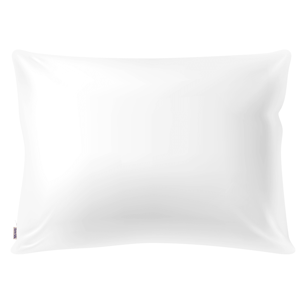 LIMITED EDITION - Pure White 25 Momme Silk Pillowcase - Queen Size - Zippered