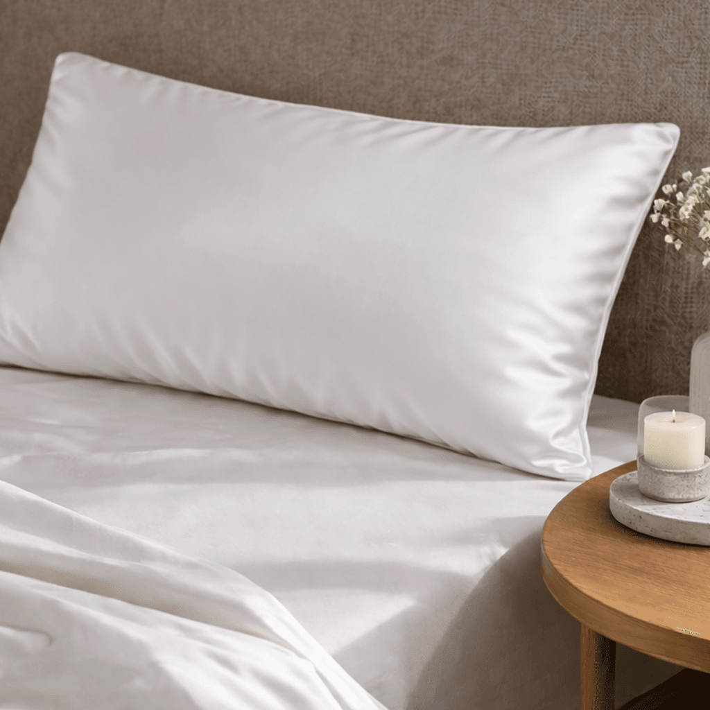 LIMITED EDITION - Pure White 25 Momme Silk Pillowcase - King Size - Zippered