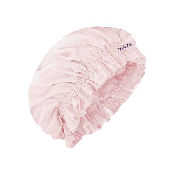 Chanel Silk / Satin Designer bonnet. Sleeping cap/ shower cap. Pink vault  official