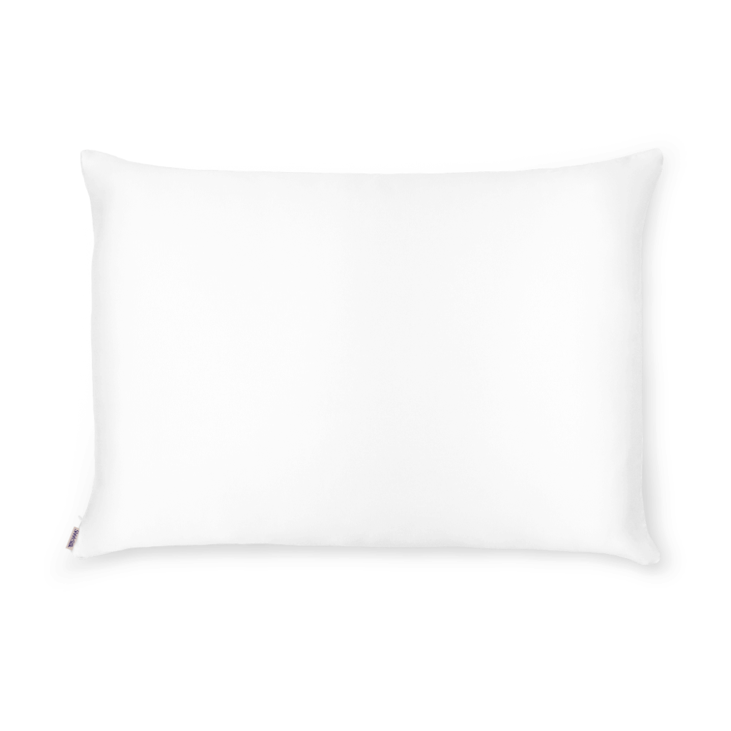 LIMITED EDITION - 2 Pack Pure White 25 Momme Silk Pillowcases - Queen Size - Zippered